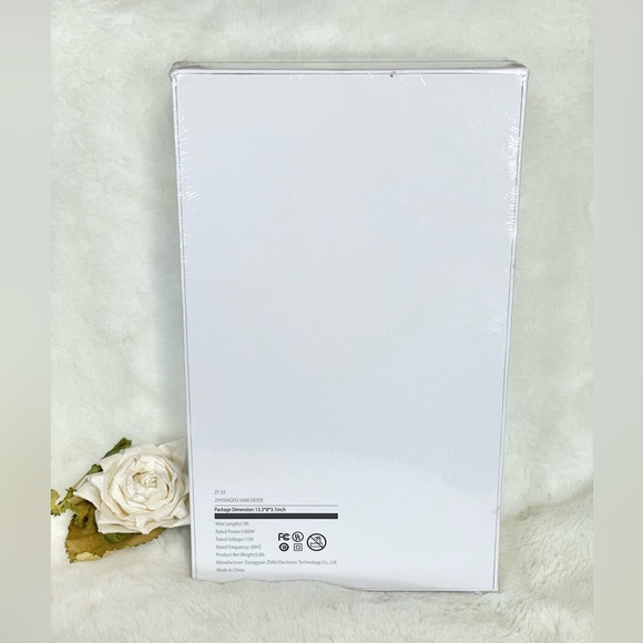 New with tag ZHIYANGFEI HAIR DRYER 1400W Negative ION BLOW DRYER Rotating Nozzle - Picture 2 of 3